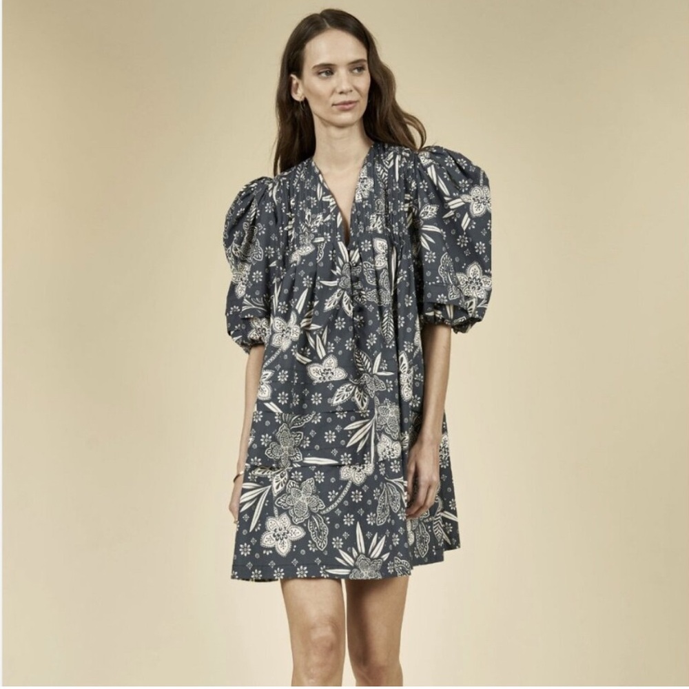 Hunter Bell Jenkins Dress in Navy Floral